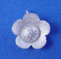 hill tribe silver flower charm