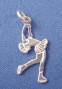 sterling silver ice skater charm for bridesmaid charm cake