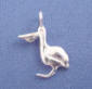 sterling silver pelican charm for new orleans ribbon cake pull