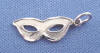 sterling silver new orleans mardi gras mask charm for wedding cake ribbon charm pull