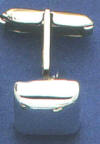 sterling silver square cuff link