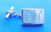 sterling silver mother of pearl rectangle cuff link