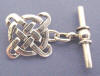 sterling silver knot cufflinks