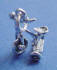 sterling silver tricycle charm