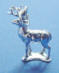 sterling silver deer buck charm