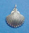 sterling silver seashell charm