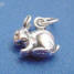 sterling silver rabbit charm