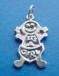 sterling silver baby girl charm
