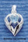 sterling silver march heart birthstone charm