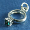 sterling silver may mini birthstone ring charm