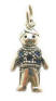 sterling silver september boy with sweater birthstone charm