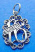 sterling silver sweet 16 charm