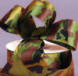 camouflage printed satin ribbon for your redneck wedding cake charms