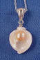 mother of pearl and freshwater pearl calla lily charm