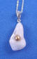 white mother of pearl calla lily charm