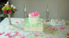 A beautiful bridesmaid charm cake was part of this bridesmaid luncheon