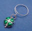 sterling silver wine tag with four leaf clover charm