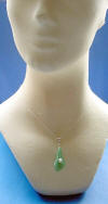 handcrafted gemstone calla lily necklace