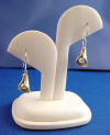 calla lily wedding earrings made with hill tribe silver calla lily and freshwater pearls on sterling silver frenchwires