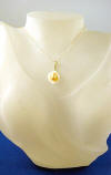 14k gold calla lily necklace