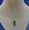 beautiful sterling silver genuine amethyst freshwater pearl calla lily necklace