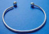 sterling silver cuff charm bracelet