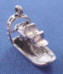 sterling silver new orleans wedding cake ribbon pull charm airboat