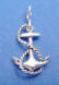 sterling silver wedding cake anchor charm