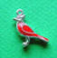 sterling silver cardinal charms
