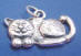 sterling silver cat and kitten charms