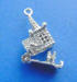sterling silver church wedding cake charms