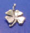 sterling silver four leaf clover wedding cake charms