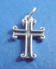 sterling silver cross wedding cake charms