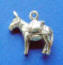sterling silver donkey charm