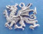 sterling silver dragon charms for your wedding cake ribbon pull bridesmaid charm cake