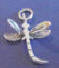 sterling silver dragonfly wedding cake charms