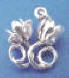 sterling silver flower charms for your wedding cake pull bridesmaid charm cake