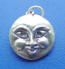 sterling silver full moon charm for wedding day good luck