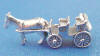 sterling silver new orleans horse and carriage wedding cake charm