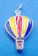 sterling silver hot air balloon wedding cake charms
