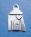 sterling silver house home charms for your bridesmaid charm cake weddng cake ribbon charm pull