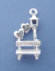 sterling silver love bench cake charm for bridesmaid charm cake