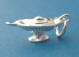 sterling silver magic genie lamp wedding cake charm for your bridesmaid charm cake also called a ribbon pull