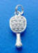 sterling silver hand mirror wedding cake pull charm
