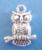 sterling silver owl wedding cake charms