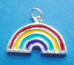 sterling silver rainbow charm for good luck on your wedding day