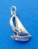sterling silver sailboat wedding cake pull charms for your bridesmaid charm cake also called a ribbon pull