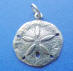 sterling silver sand dollar wedding cake charms for your bridesmaid charm ribbon pull cake