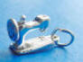 sterling silver quilting and sewing wedding cake charms