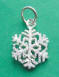 sterling silver christmas snowflake charms